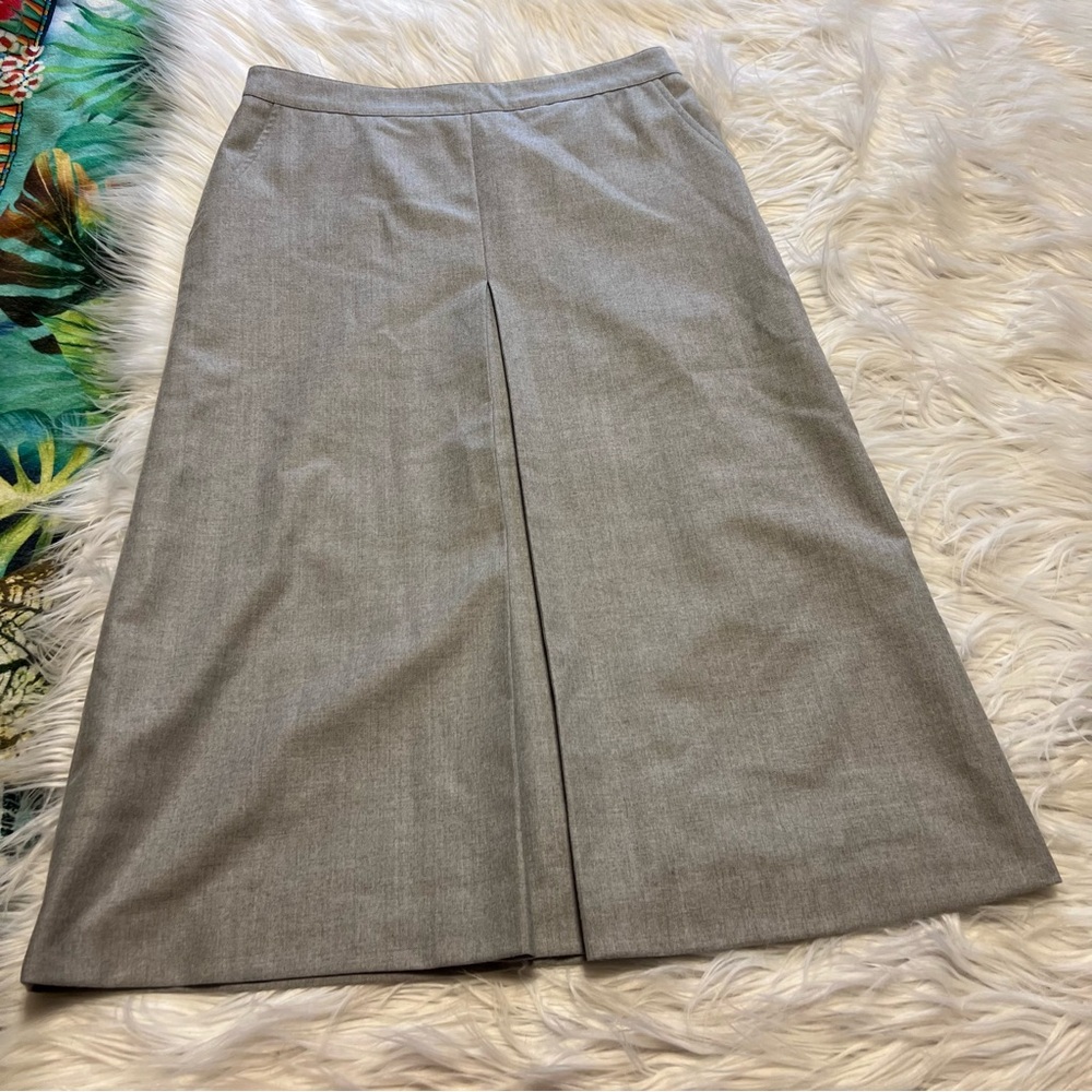 Pendleton wool long Classic Gray A-Line Skirt